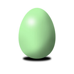 Oeuf de piques vert pastel