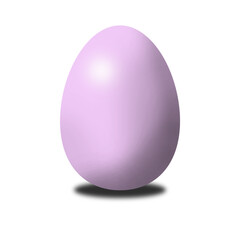 Oeuf de pâques mauve
