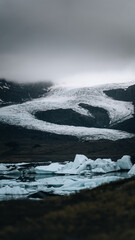 Glacier landscape and texture