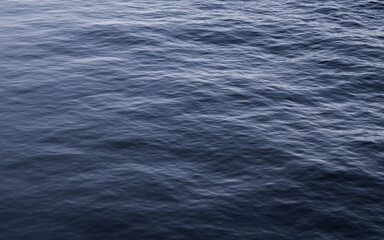 Naklejka premium Empty water surface, 3d rendering.