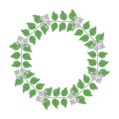 Decorative floral frame