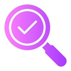 magnifying glass gradient icon