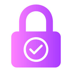 padlock gradient icon