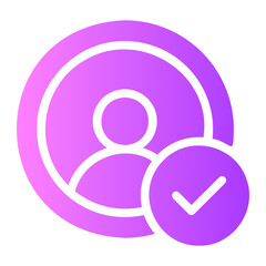 verified user gradient icon