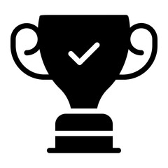 trophy glyph icon