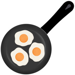 Sunny Side Up Egg in a Frying Pan