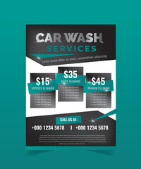 Car Wash Flyer Design Template, Car Cleaning Service flyer, Washing flyer, automobile wash leaflet, flyer layout design, Promtional flyer design.