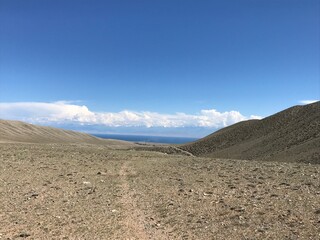 Road to Issyk-Kul lake, Kyrgyzstan