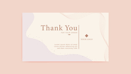 thank you card template, customer business card, aesthetic greeting template, printable custom small business card