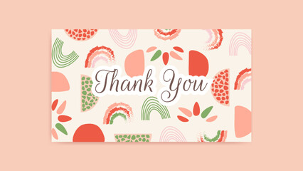 thank you card template, customer business card, aesthetic greeting template, printable custom small business card