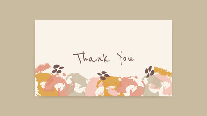thank you card template, customer business card, aesthetic greeting template, printable custom small business card