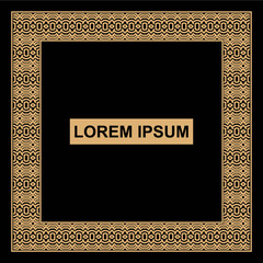 Vintage ornamental vector frame. Vektor Illustration