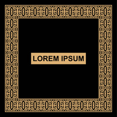 Vintage ornamental vector frame. Vektor Illustration