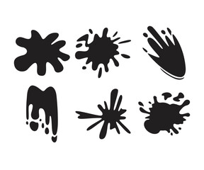 paint splatter and paint drop illustration