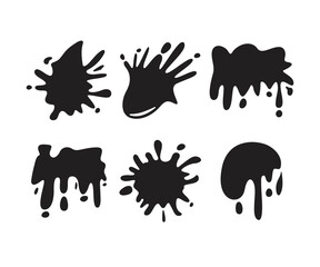 paint splatter and paint drop illustration