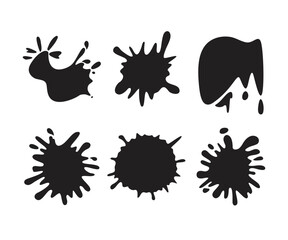 paint splatter and paint drop illustration