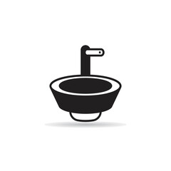 sink and basin icon vector illustration