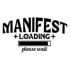 Law of attraction Quotes Typography Black and White 