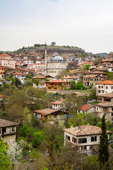 Traditional Ottoman Houses in Safranbolu. Ottoman houses.
Safranbolu UNESCO World Heritage Site. Old wooden mansions turkish architecture. Safranbolu landscape view.