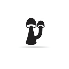 mushroom icon on white background
