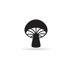 mushroom icon on white background
