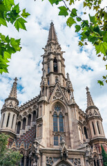 Fototapeta na wymiar Church of Sant Francesc de Sales, Barcelona, Catalonia, Spain, Europe
