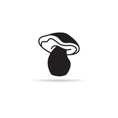 mushroom icon on white background illustration