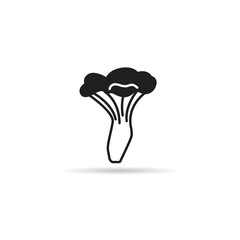 mushroom icon on white background illustration