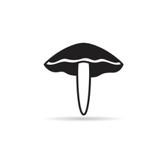 mushroom icon on white background illustration