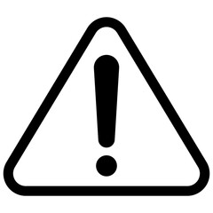 warning and attention icon. exclamation mark sign - obrazy, fototapety, plakaty