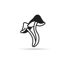 mushroom icon on white background illustration