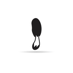 mushroom icon on white background illustration