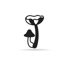 mushroom icon on white background illustration