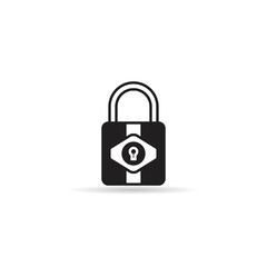 padlock icon on white background