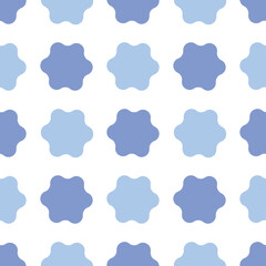 Vector fabric pattern illustration white background abstract unbalance curve patterns cute vertical blue pastel color different size layout. illustration wallpaper abstract blue cool tone color.