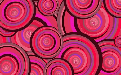 Abstract rims Viva Magenta color 2023 background for product presentation and branding