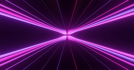 Render with pink purple converging lines