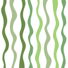 Vector fabric pattern illustration white background abstract unbalance line patterns cute vertical Green pastel color different size. Use for party or nature concept illustration wallpaper pattern.