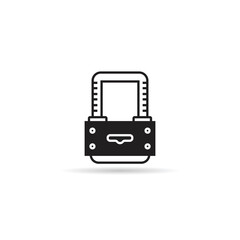 padlock icon on white background