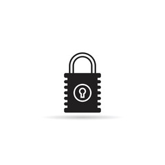 padlock icon on white background