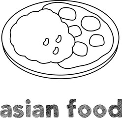 Asian food vector 