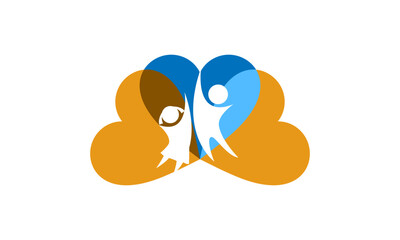 People, child, human Care Logo Template