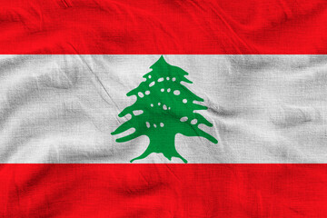 National flag  of Lebanon. Background  with flag  of Lebanon
