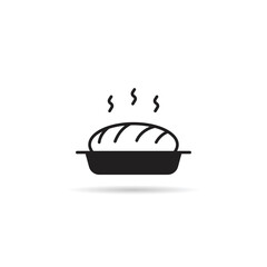 bun icon vector illustration