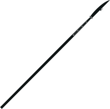 Single black glaive flat vector illustration