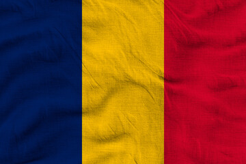 Fototapeta premium National flag of Chad. Background with flag of Chad.