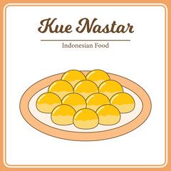 Delicious Traditional Indonesian Food Called Kue Nastar