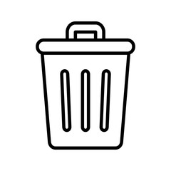 Dustbin icon. sign for mobile concept and web design. vector illustration