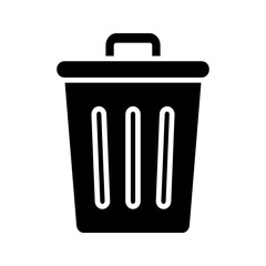 Dustbin icon. sign for mobile concept and web design. vector illustration