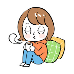 女性　リラックス